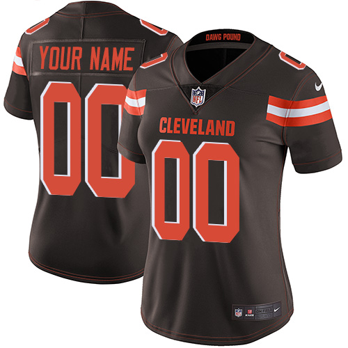 Nike Cleveland Browns  Elite Brown Home Women's Jersey NFL Vapor Untouchable Customized jerseys