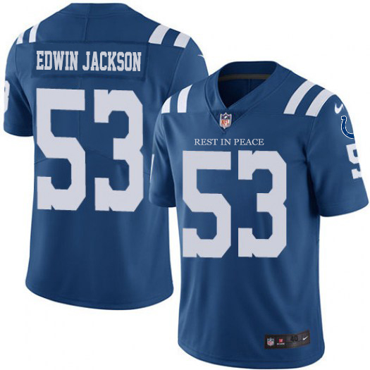 Nike Colts #53 Royal Blue Team Color Men's Stitched NFL Vapor Untouchable Limited Jersey