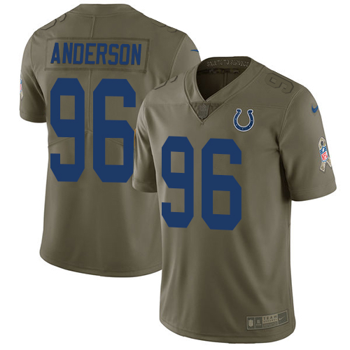 Nike Colts #96 Henry Anderson Olive Youth Stitched NFL Limited 2017 Salute to Service Jersey Nike Colts #96 Henry Anderson Olive Youth Stitched NFL Limited 2017 Salute to Service Jersey