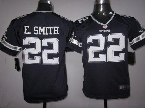 Nike Cowboys #22 Emmitt Smith Navy Blue Team Color Youth Stitched NFL Elite Jersey Nike Cowboys #22 Emmitt Smith Navy Blue Team Color Youth Stitched NFL Elite Jersey