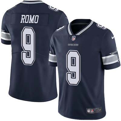 Nike Cowboys Navy Blue Team Color Men's Stitched NFL Vapor Untouchable Limited Jersey