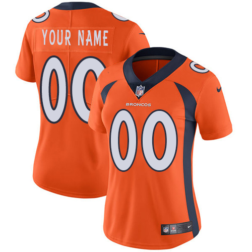 Nike Denver Broncos Elite Orange Home Women's Jersey NFL  Vapor Untouchable Customized jerseys