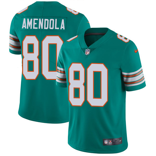 Nike Dolphins #80 Danny Amendola Aqua Green Alternate Youth Stitched NFL Vapor Untouchable Limited Jersey Nike Dolphins #80 Danny Amendola Aqua Green Alternate Youth Stitched NFL Vapor Untouchable Limited Jersey