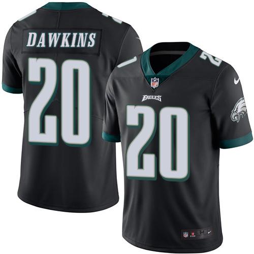Nike Eagles #20 Brian Dawkins Black Youth Stitched NFL Limited Rush Jersey Nike Eagles #20 Brian Dawkins Black Youth Stitched NFL Limited Rush Jersey