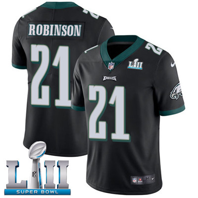 Nike Eagles #21 Patrick Robinson Black Alternate Super Bowl LII Youth Stitched NFL Vapor Untouchable Limited Jersey Nike Eagles #21 Patrick Robinson Black Alternate Super Bowl LII Youth Stitched NFL Vapor Untouchable Limited Jersey