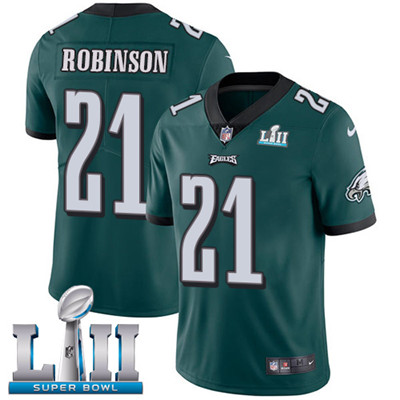 Nike Eagles #21 Patrick Robinson Midnight Green Team Color Super Bowl LII Youth Stitched NFL Vapor Untouchable Limited Jersey Nike Eagles #21 Patrick Robinson Midnight Green Team Color Super Bowl LII Youth Stitched NFL Vapor Untouchable Limited Jersey