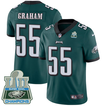 Nike Eagles #55 Brandon Graham Midnight Green Team Color Super Bowl LII Champions Youth Stitched NFL Vapor Untouchable Limited Jersey Nike Eagles #55 Brandon Graham Midnight Green Team Color Super Bowl LII Champions Youth Stitched NFL Vapor Untouchable Limited Jersey