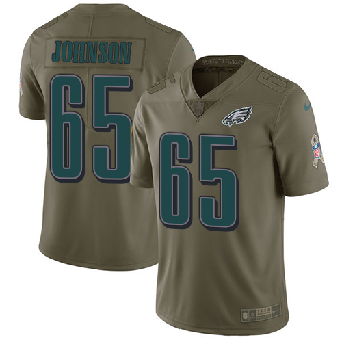 Nike Eagles #65 Lane Johnson Olive Youth Stitched NFL Limited 2017 Salute to Service Jersey Nike Eagles #65 Lane Johnson Olive Youth Stitched NFL Limited 2017 Salute to Service Jersey