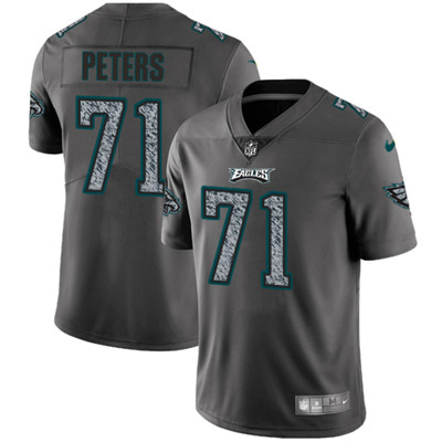 Nike Eagles #71 Jason Peters Gray Static Youth NFL Vapor Untouchable Game Jersey