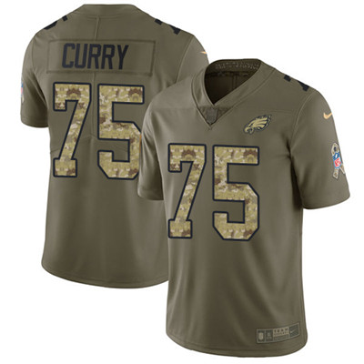 Nike Eagles #75 Vinny Curry Olive Camo Youth Stitched NFL Limited 2017 Salute to Service Jersey Nike Eagles #75 Vinny Curry Olive Camo Youth Stitched NFL Limited 2017 Salute to Service Jersey