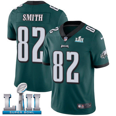 Nike Eagles #82 Torrey Smith Midnight Green Team Color Super Bowl LII Youth Stitched NFL Vapor Untouchable Limited Jersey Nike Eagles #82 Torrey Smith Midnight Green Team Color Super Bowl LII Youth Stitched NFL Vapor Untouchable Limited Jersey