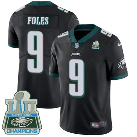 Nike Eagles #9 Nick Foles Black Alternate Super Bowl LII Champions Youth Stitched NFL Vapor Untouchable Limited Jersey Nike Eagles #9 Nick Foles Black Alternate Super Bowl LII Champions Youth Stitched NFL Vapor Untouchable Limited Jersey