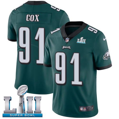Nike Eagles #91 Fletcher Cox Midnight Green Team Color Super Bowl LII Youth Stitched NFL Vapor Untouchable Limited Jersey Nike Eagles #91 Fletcher Cox Midnight Green Team Color Super Bowl LII Youth Stitched NFL Vapor Untouchable Limited Jersey