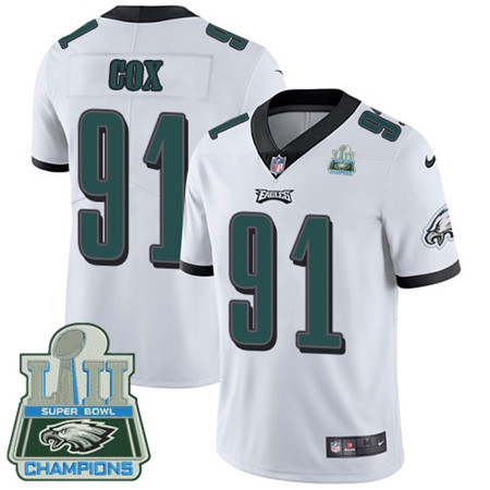 Nike Eagles #91 Fletcher Cox White Super Bowl LII Champions Youth Stitched NFL Vapor Untouchable Limited Jersey Nike Eagles #91 Fletcher Cox White Super Bowl LII Champions Youth Stitched NFL Vapor Untouchable Limited Jersey