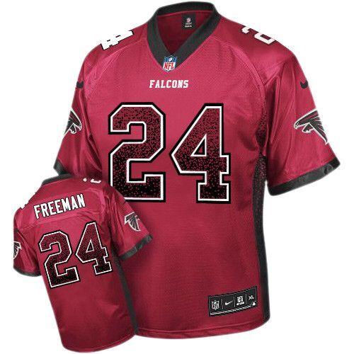 Nike Falcons #24 Devonta Freeman Red Team Color Youth Stitched NFL Elite Drift Fashion Jersey Nike Falcons #24 Devonta Freeman Red Team Color Youth Stitched NFL Elite Drift Fashion Jersey