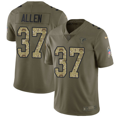 Nike Falcons #37 Ricardo Allen Olive Camo Youth Stitched NFL Limited 2017 Salute to Service Jersey