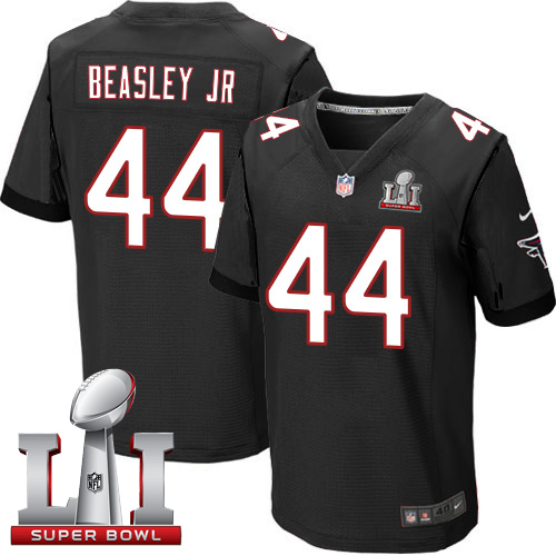 Nike Falcons #44 Vic Beasley Jr Black Alternate Super Bowl LI 51 Men's Stitched NFL Elite Jersey