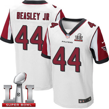 Nike Falcons #44 Vic Beasley Jr White Super Bowl LI 51 Men's Stitched NFL Elite Jersey
