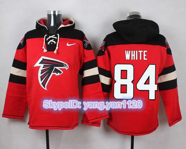 Nike Falcons #84 Roddy White Red Player Pullover NFL Hoodie