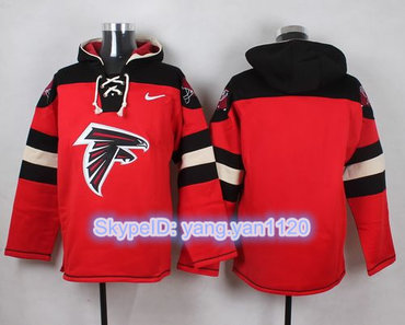 Nike Falcons Blank Red Player Pullover NFL Hoodie