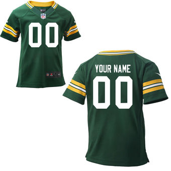 Nike Green Bay Packers Preschool Customized Team Color Game Jersey