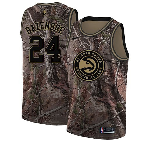 Nike Hawks #24 Kent Bazemore Camo NBA Swingman Realtree Nike Hawks #24 Kent Bazemore Camo NBA Swingman Realtree
