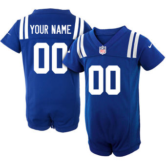 Nike Indianapolis Colts Newborn Customized Team Color Game Jersey Creeper
