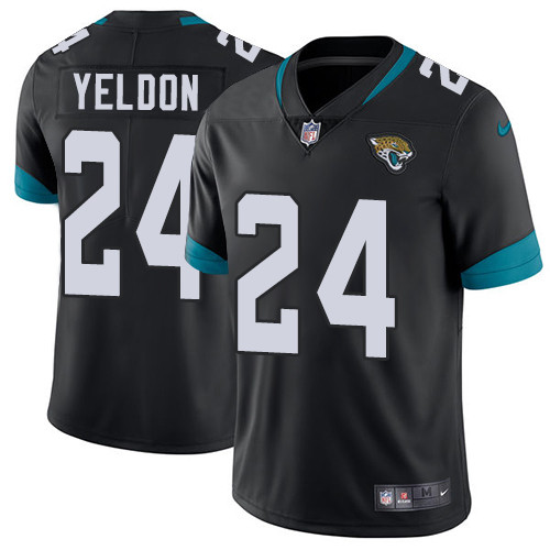 Nike Jaguars #24 T.J. Yeldon Black Team Color Youth Stitched NFL Vapor Untouchable Limited Jersey