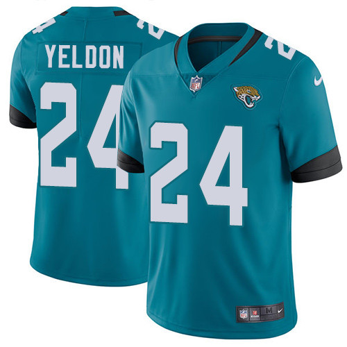Nike Jaguars #24 T.J. Yeldon Teal Green Alternate Youth Stitched NFL Vapor Untouchable Limited Jersey