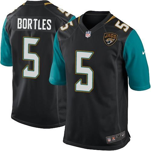 Nike Jaguars #5 Blake Bortles Black Team Color Youth Stitched NFL Elite Jersey