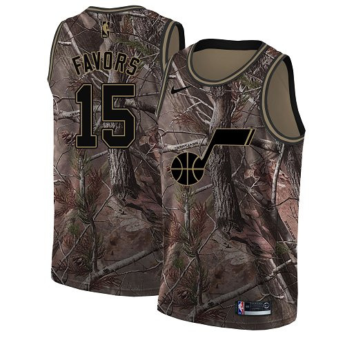 Nike Jazz #15 Derrick Favors Camo NBA Swingman Realtree Collection Jersey Nike Jazz #15 Derrick Favors Camo NBA Swingman Realtree Collection Jersey