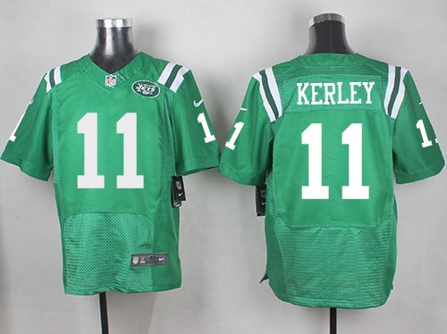 Nike Jets #11 Jeremy Kerley Green Men's Stitched NFL Elite Rush Jersey Nike Jets #11 Jeremy Kerley Green Men's Stitched NFL Elite Rush Jersey