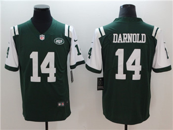 Nike Jets #14 Sam Darnold Green 2018 NFL Draft Pick Limited Jersey