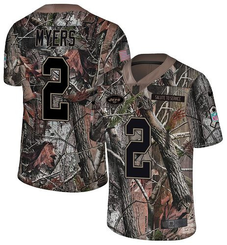 Nike Jets #2 Jason Myers Camo Men's Stitched NFL Limited Rush Realtree Jersey Nike Jets #2 Jason Myers Camo Men's Stitched NFL Limited Rush Realtree Jersey