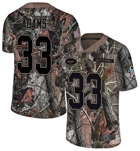 Nike Jets #33 Jamal Adams Camo Youth Stitched NFL Limited Rush Realtree Jersey Nike Jets #33 Jamal Adams Camo Youth Stitched NFL Limited Rush Realtree Jersey