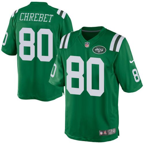 Nike Jets #80 Wayne Chrebet Green Men's Stitched NFL Elite Rush Jersey