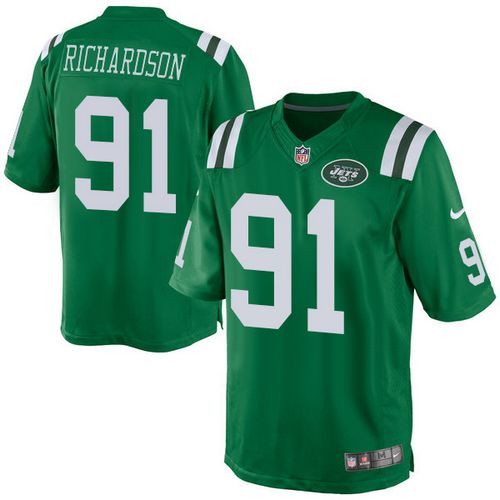 Nike Jets #91 Sheldon Richardson Green Men's Stitched NFL Elite Rush Jersey