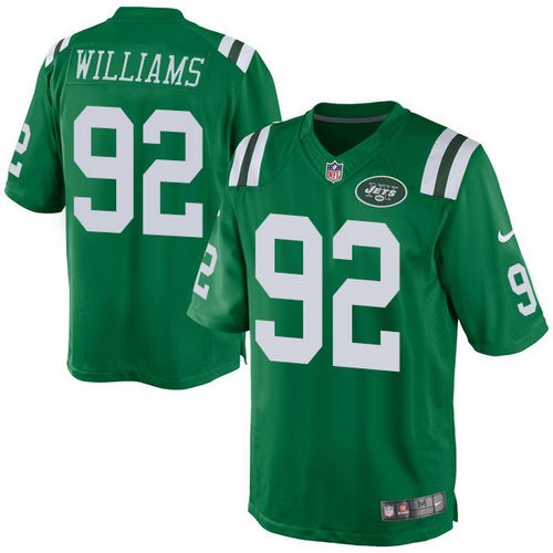 Nike Jets #92 Leonard Williams Green Men's Stitched NFL Elite Rush Jersey