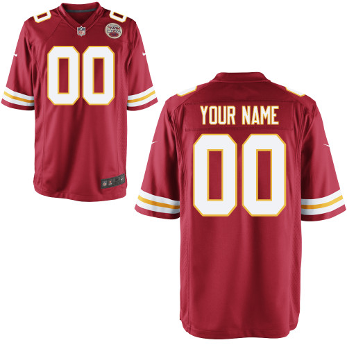 Nike Kansas City Chiefs Customized Game Red Jerseys