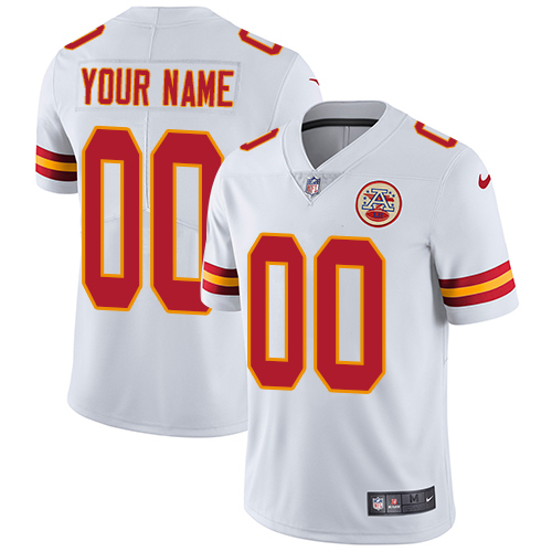 Nike Kansas City Chiefs Limited White Road Men's Jersey NFL  Vapor Untouchable Customized jerseys