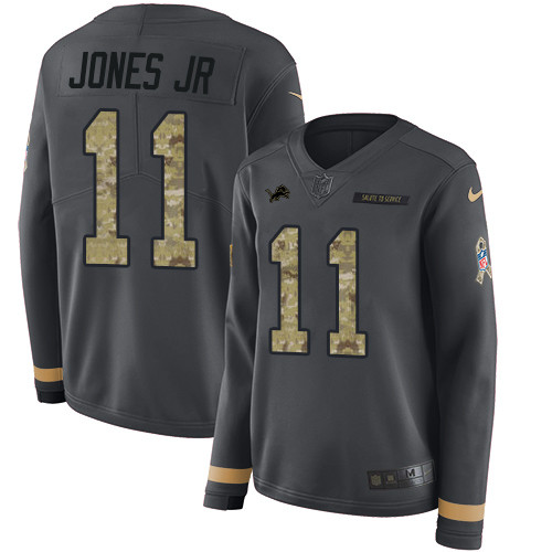 Nike Lions #11 Marvin Jones Jr Anthracite Salute to Service
