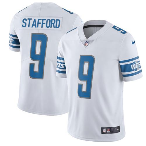 Nike Lions #9 Matthew Stafford White Men's Stitched NFL Vapor Untouchable Limited Jersey Nike Lions #9 Matthew Stafford White Men's Stitched NFL Vapor Untouchable Limited Jersey