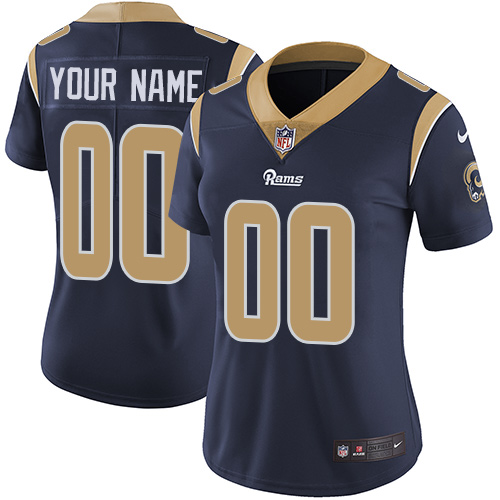 Nike Los Angeles Rams Elite Navy Blue Home Women's Jersey NFL Customized jerseys Nike Los Angeles Rams Elite Navy Blue Home Women's Jersey NFL Customized jerseys