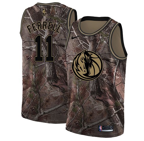 Nike Mavericks #11 Yogi Ferrell Camo Youth NBA Swingman Realtree Collection Jersey