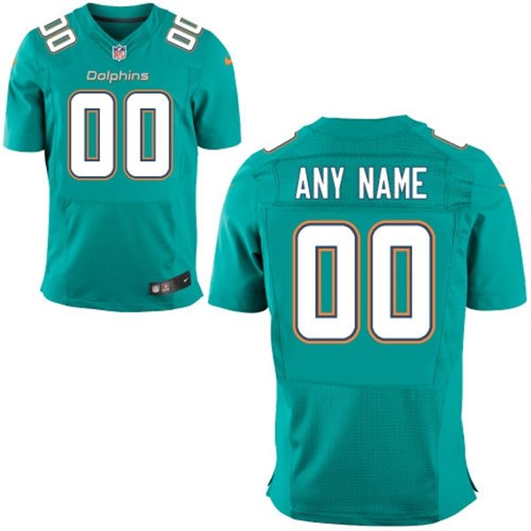 Nike Miami Dolphins Customized New Elite Green Jerseys