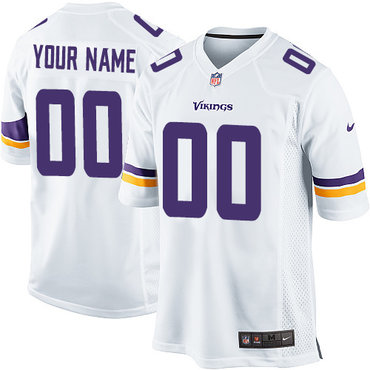 Nike Minnesota Vikings Customized New Elite White Jerseys Nike Minnesota Vikings Customized New Elite White Jerseys