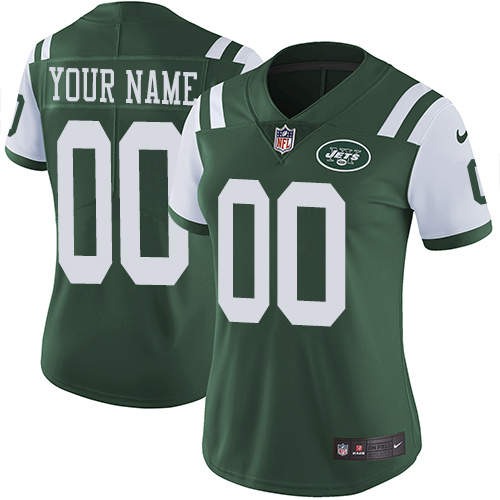 Nike NFL New York Jets Vapor Untouchable Customized Limited Green Home Women's Jersey