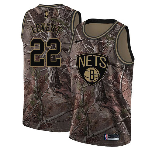 Nike Nets #22 Caris LeVert Camo NBA Swingman Realtree Collection Jersey