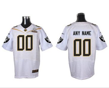 Nike Oakland Raiders Customized White 2016 Pro Bowl Men's Stitched NFL Elite Jersey Nike Oakland Raiders Customized White 2016 Pro Bowl Men's Stitched NFL Elite Jersey