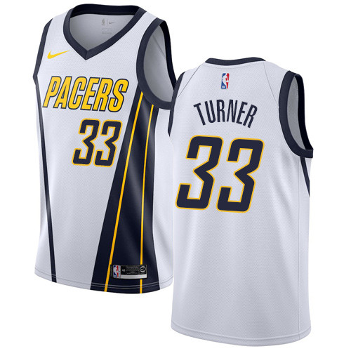 Nike Pacers #33 Myles Turner White NBA Swingman Earned Edition Jersey Nike Pacers #33 Myles Turner White NBA Swingman Earned Edition Jersey